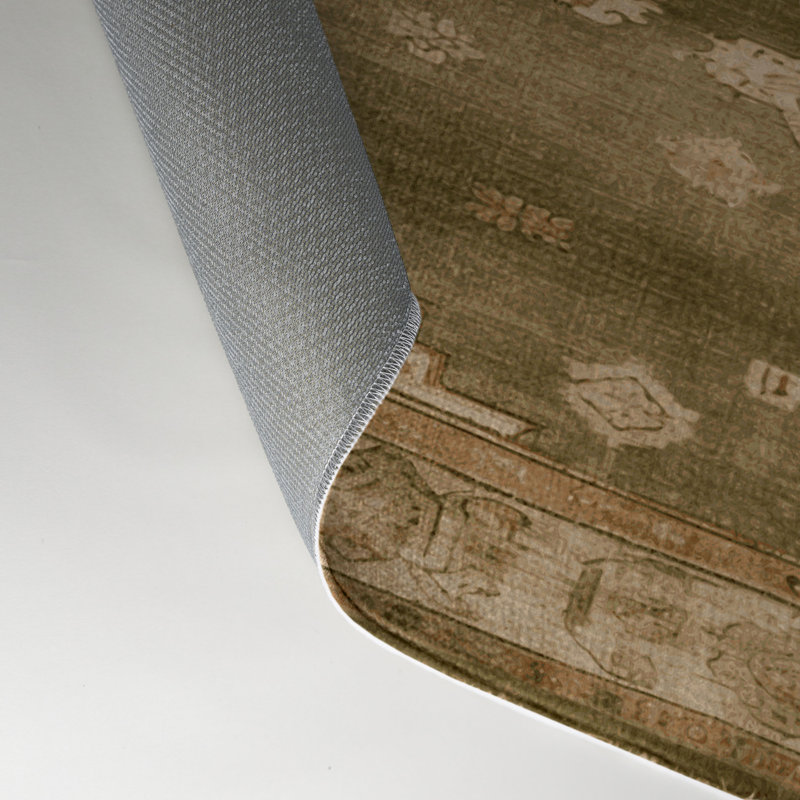 Tapis intérieur et extérieur brun Overdyed