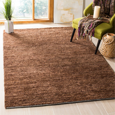 Tapis en jute de couleur unie Seden