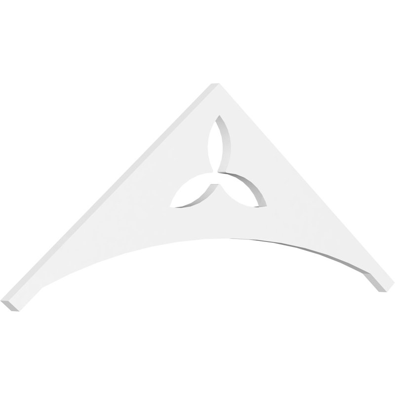 Pignon en PVC de qualité architecturale Naple, H 18 po x l 48 po x P 1 po, 9 / 12