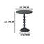 Table de bout ronde 22 po Lurene - Fonte d'aluminium avec texture martelée pour petits espaces-530618542