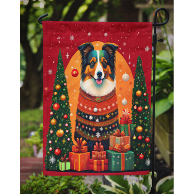 Double Sided 15.5'' H x 11.25'' W Polyester Christmas Garden Flag