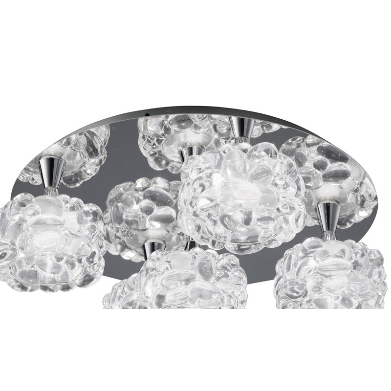 Vinton Glass Semi Flush Mount