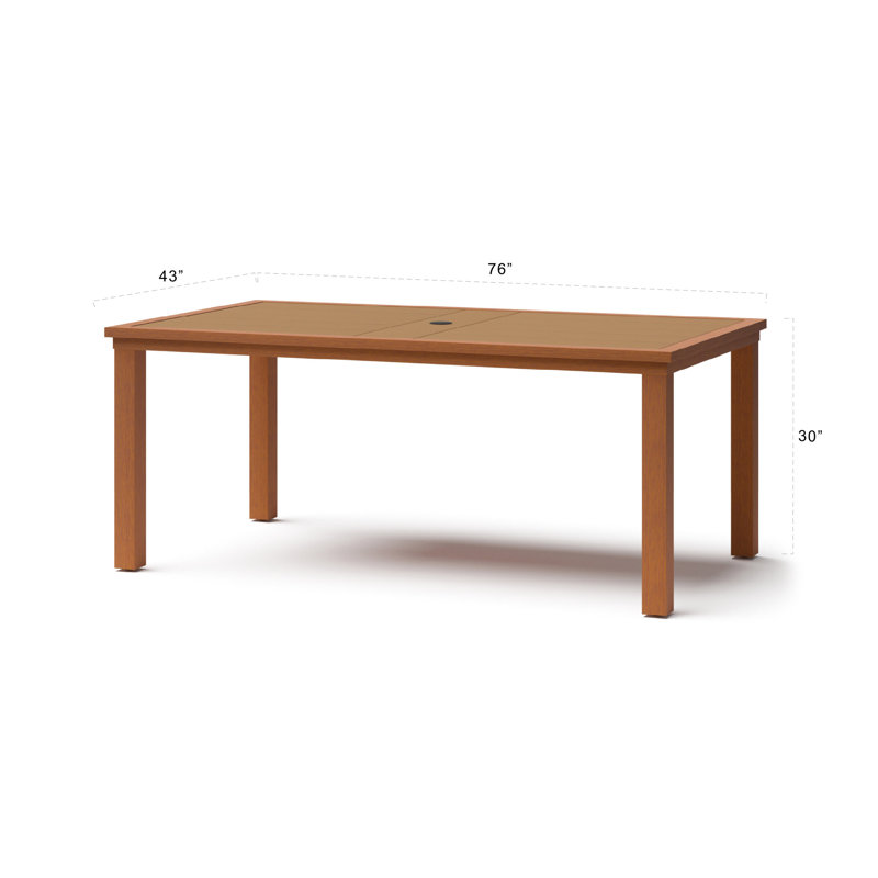 Outdoor 76X43 Dining Table