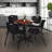 Cain Square X-Base Breakroom Table & 4 M Stack Chairs-32520471