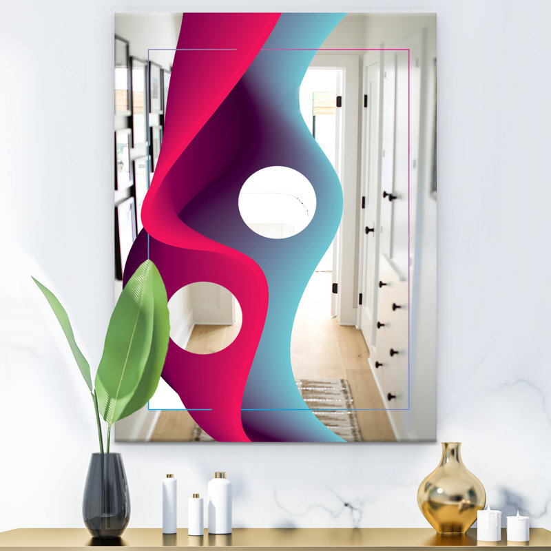Miroir mural Nebulous Waves 10, L 24 po x H 32 po