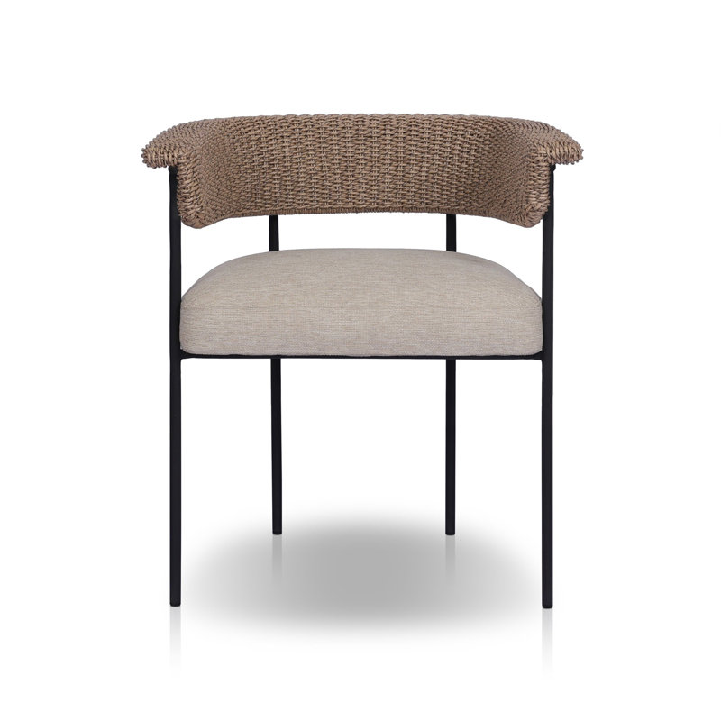 Carrie Outdoor Dining Armchair, Cream