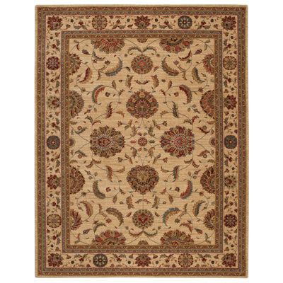 Tapis brun en laine Crownover