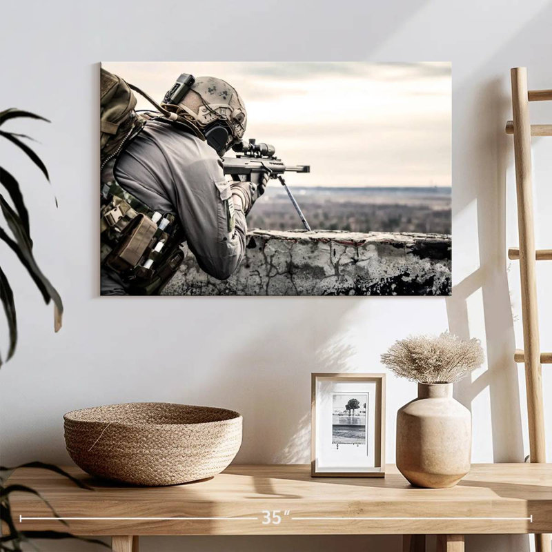 Tireur d'élite de l'US Army, H 16 po x l 24 po