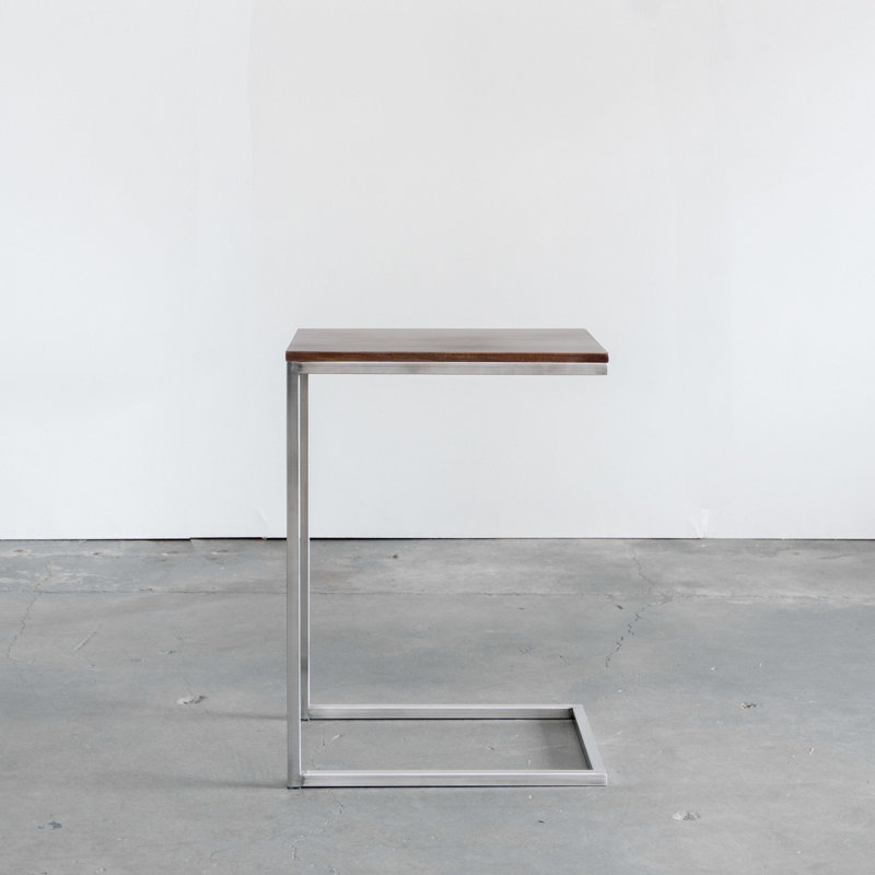 Solid Wood Top End Table, Classic Walnut