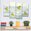 Ensemble d'oiseaux sur toile 4 pièces-93025637
