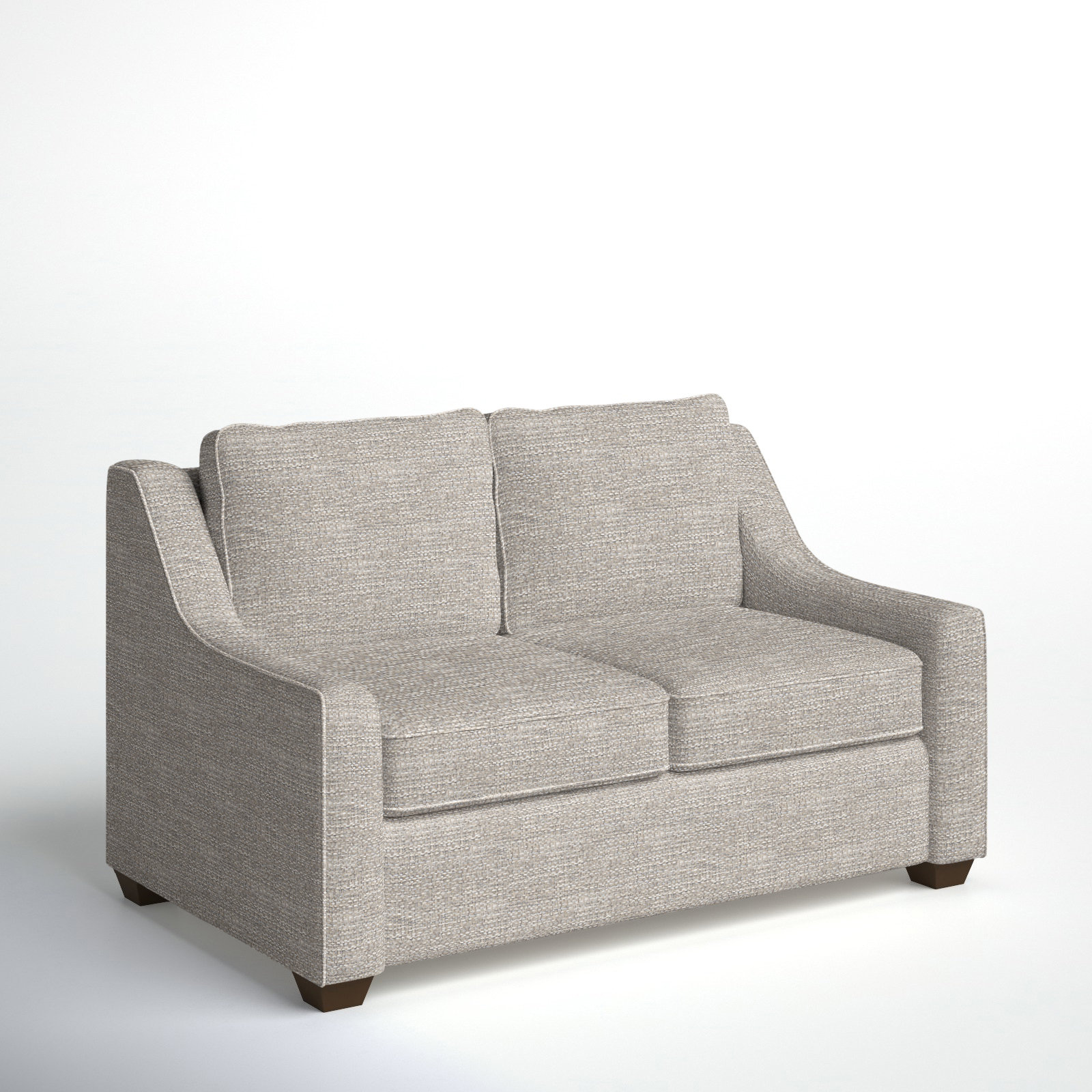Gemi 56.5 " Loveseat, Drusky Ivory Sustain® Basketweave