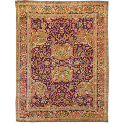 One-of-a-Kind Rectangle 11'7" X 15'5" Area Rug in Red/Brown