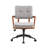 Upholstered Swivel Home Office Desk Chair-1400671508