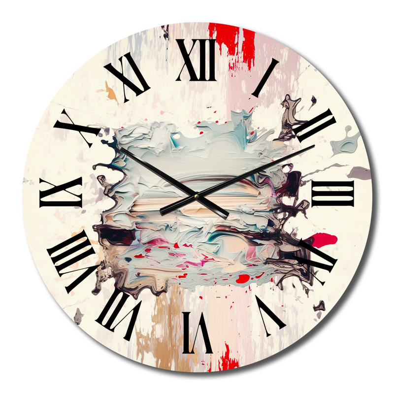 Horloge murale en métal "Dancing Alone Minimal", Moyenne