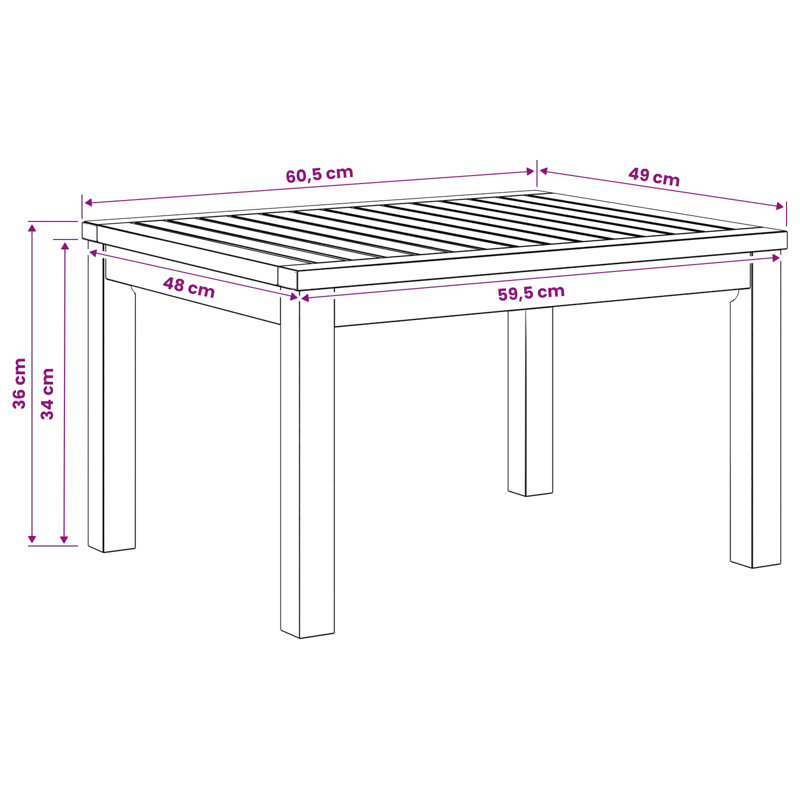 Solid Wood Coffee Table