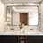 Cozy Design Tempered Glass Framed Wall-Mounted Bathroom Vanity Mirror-102799395-102799396-102799384