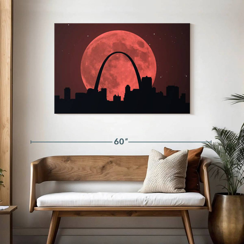 Nicci St. Louis Blood Moon, 30" H x 45" W