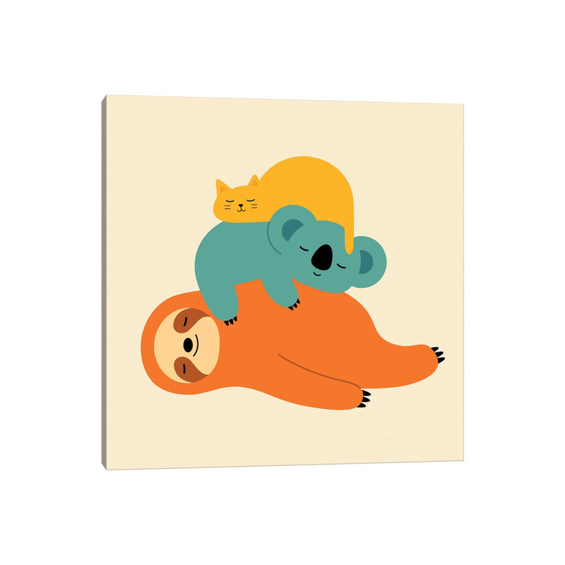 Being Lazy by Andy Westface - Wrapped Canvas Print, 45.72 cm H x 45.72 cm W x 1.91 cm D
