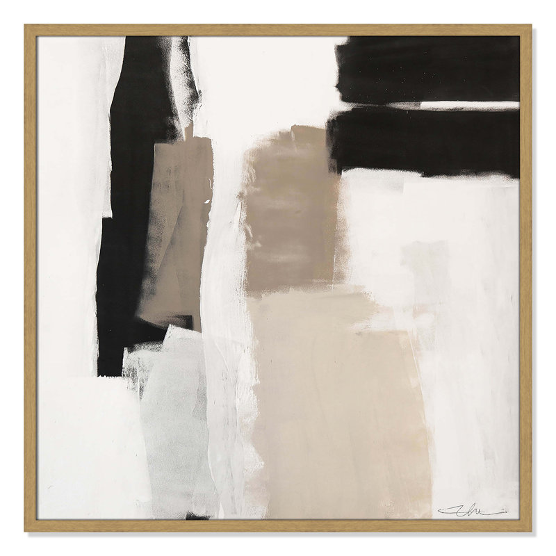 «Earth Scapes II-A» par Casa Fine Arts, H 32 po x l 32 po x P 0,75 po, Cadre naturel mince