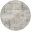 Tapis rond 8 po beige et gris