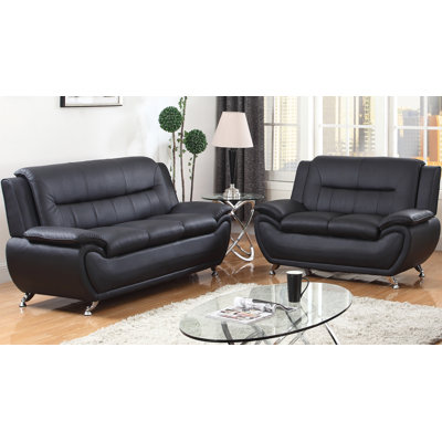 Upton 78'' Faux Leather Sofa