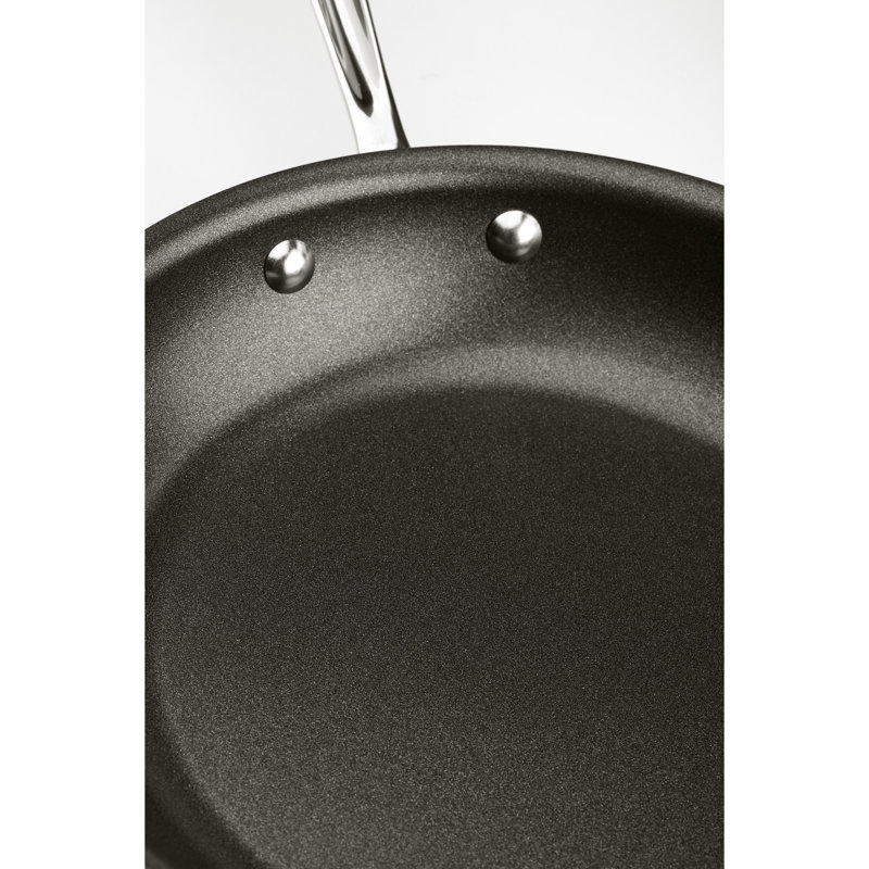 8-Inch Silver Stainless Steel Non-Stick Fry Pan