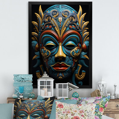 «Jeimi African Masked Splendor II», art mural africain
