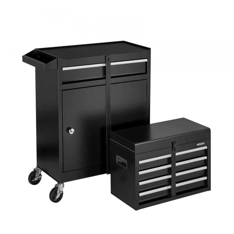 Armoire de rangement à outils à 5 tiroirs avec roulettes verrouillables
