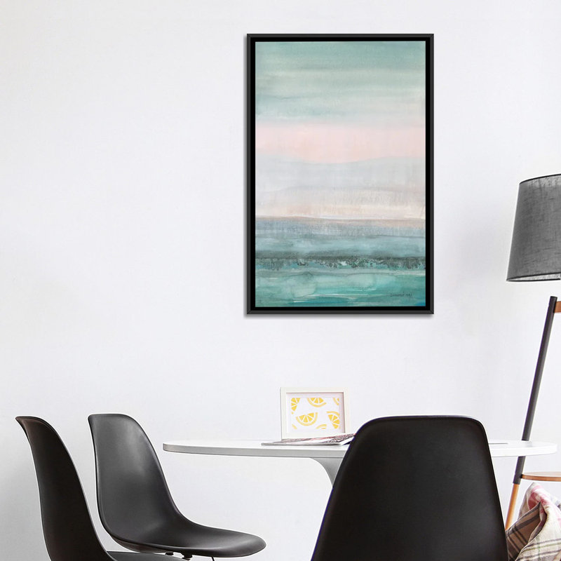 Pastel marin par Danhui nai, reproduction d’art, Pas de tapis, H 40 po x l 26 po x P 1,5 po, Toile avec cadre noir