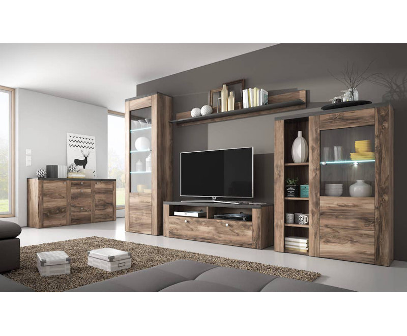 Shilvodan Floating Shelf, Oak Satin