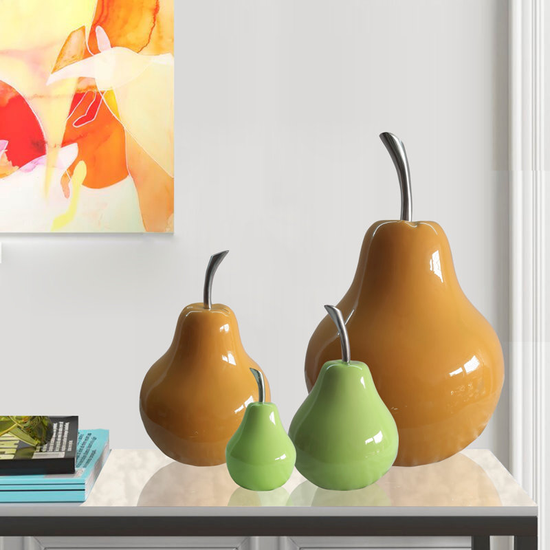 Sculpture poire jaune