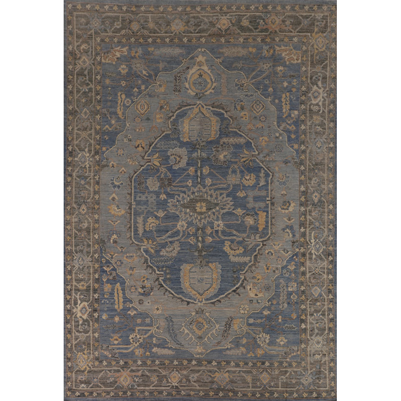 Vegetable Dye Oushak Turkish Area Rug