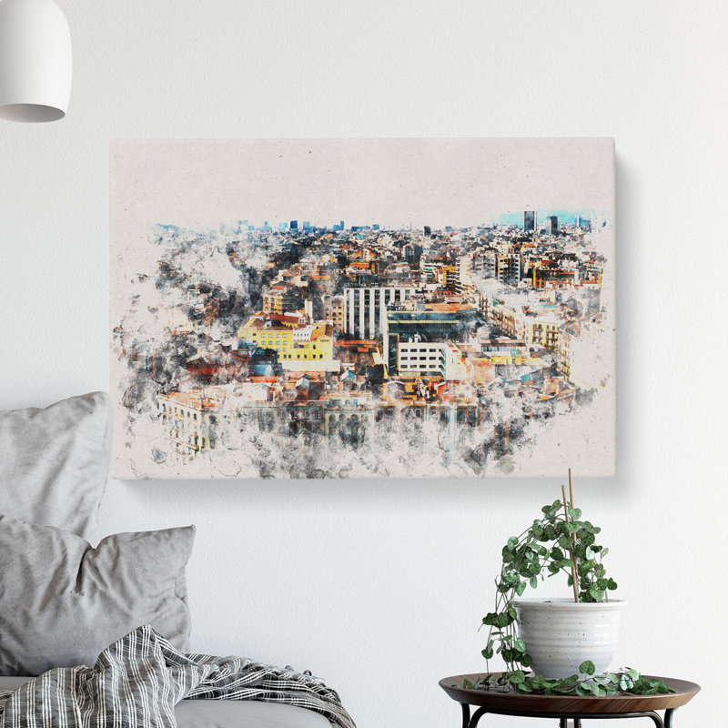 Rooftops Of Barcelona In Spain - Wrapped Canvas, 35cm H x 50cm W x 3cm D