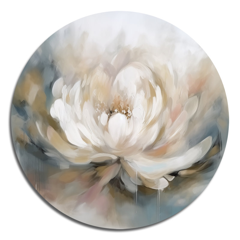 Lemire - Art floral rond en métal, 23" H x 23" W