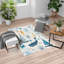 Tapis bleu / orange / blanc-60600659