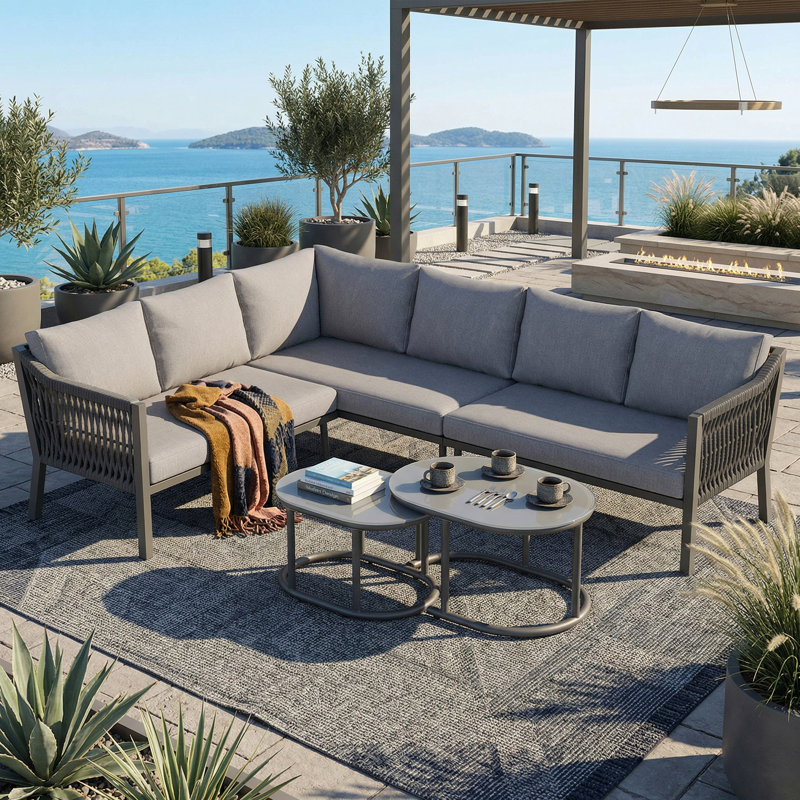 6-Person Patio Conversation Set With Cushions
