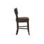 Chaise d'appoint en tissu en noyer