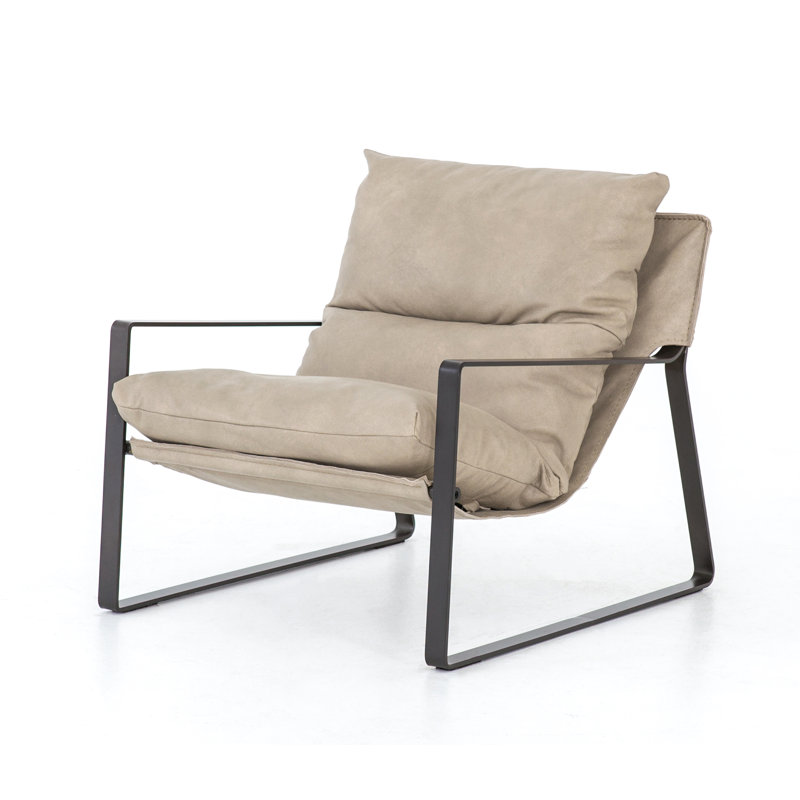 Emmett Armchair, Umber Natural Genuine Leather