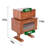 Soild Wood Robot End Table Side Table With 360° Rotation-1220781442