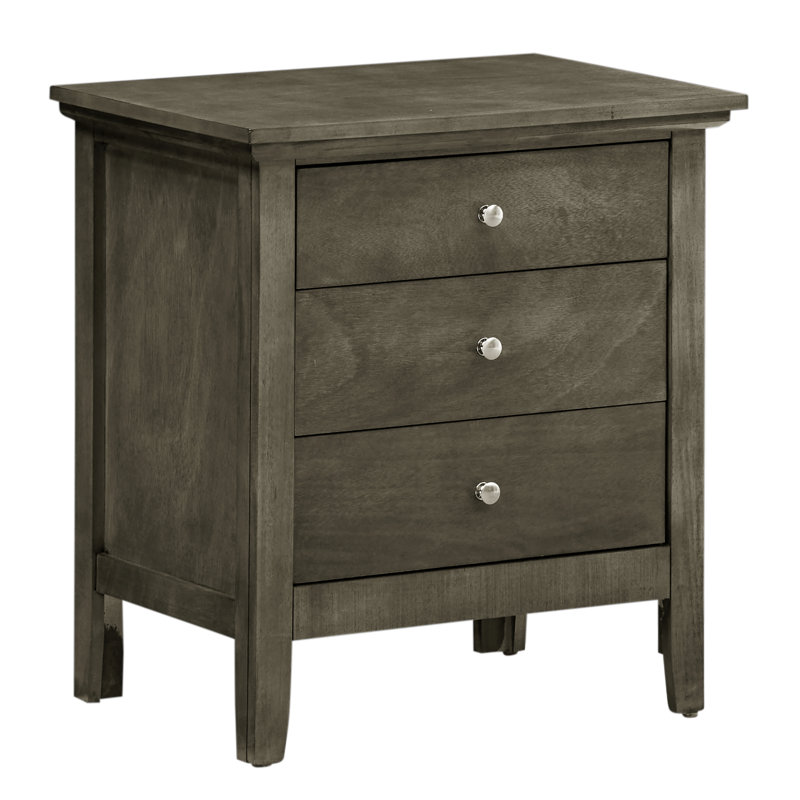 Grande table de chevet contemporaine avec rangement en panneau de particules pour espaces de vie décontractés