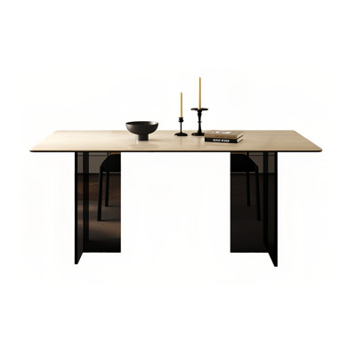 French Retro Minimalist Rectangular Dining Table Rectangular Dining Table