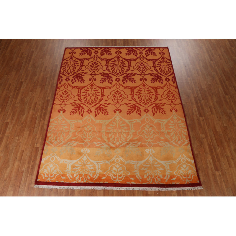 Tapis oriental en laine noué à la main 8 pi 3 po x 10 pi 7 po Art & Craft