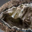 Mesolite with Calcite Geode from Pune District, Maharashtra, India (2.2 Lbs)