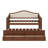 Elegant Sofa Bed Featuring Upholstered Button-Tufted Backrest and Hidden Trundle-750792853
