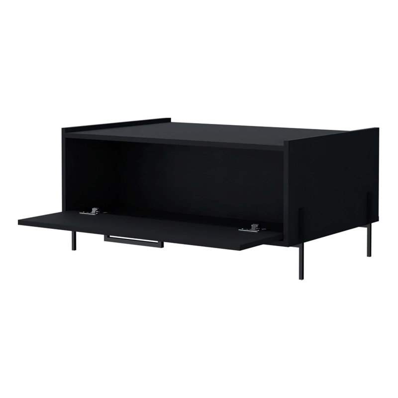 Table basse avec porte rabattable