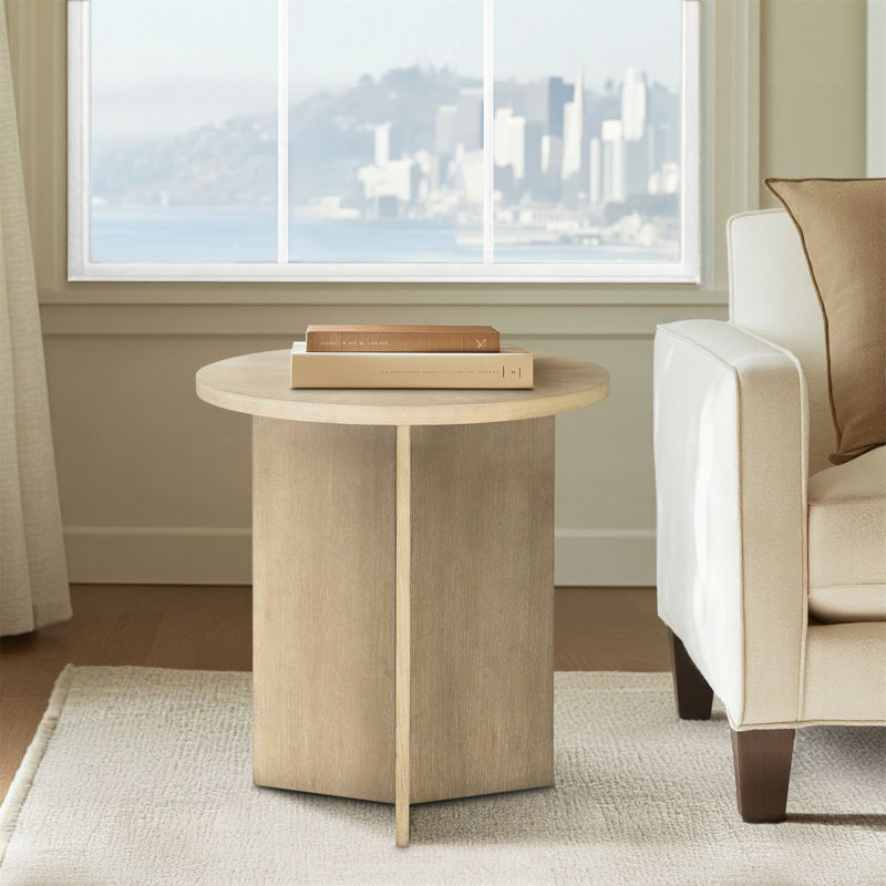 Sadie Accent Table, Reclaimed Greige, Natural