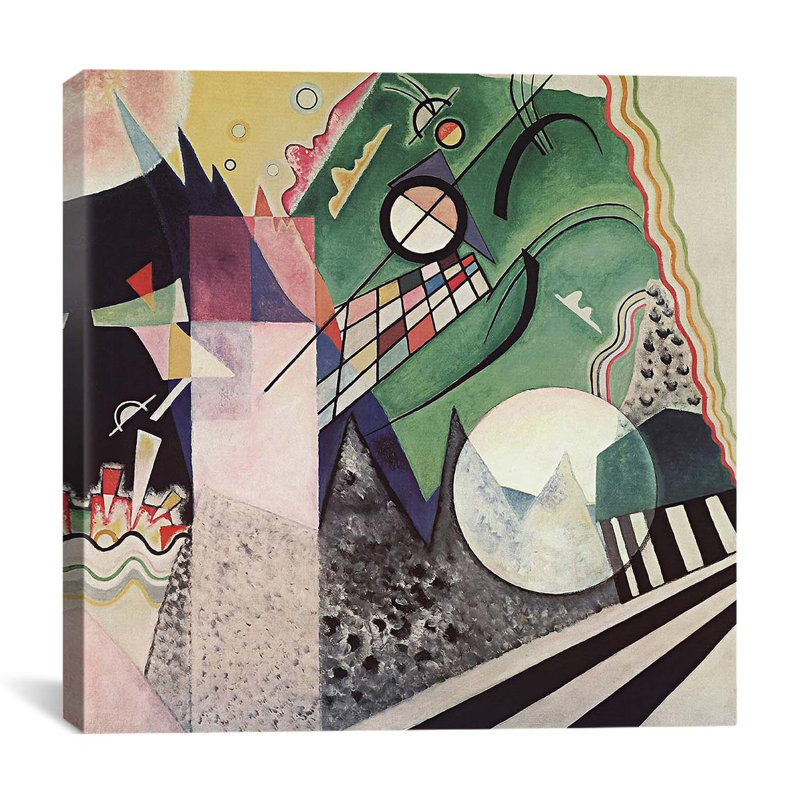 "Composition" par Wassily Kandinsky, reproduction d'art sur toile, H 37 po x l 37 po x P 0,75 po, Toile tendue, Pas de tapis