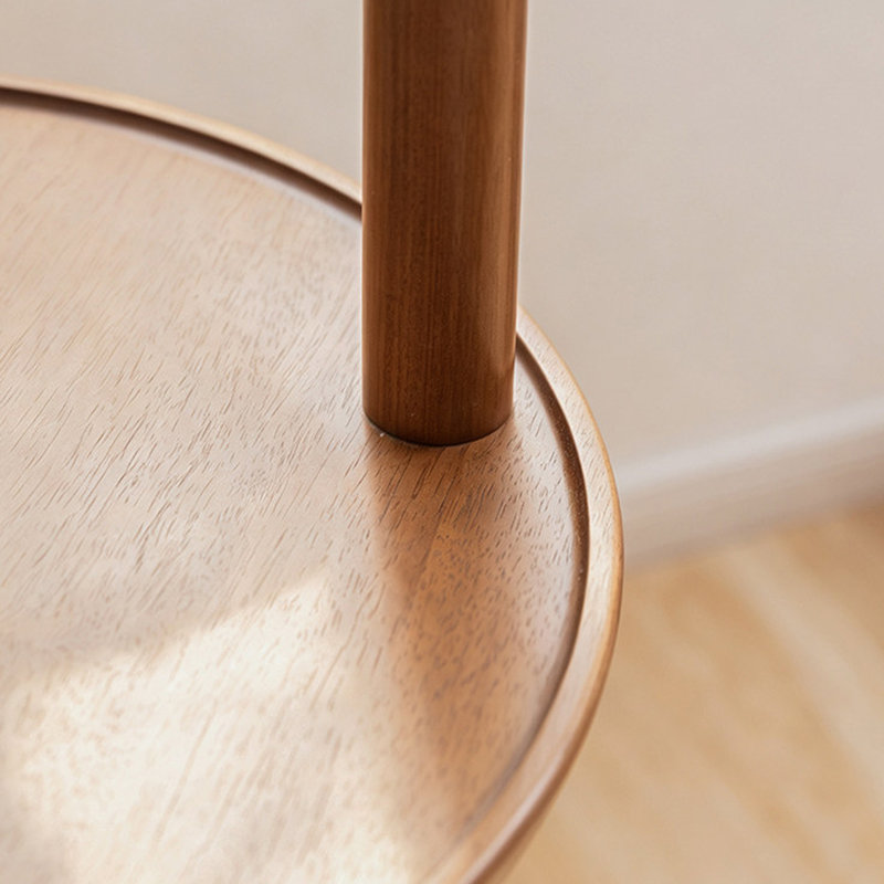 Portemanteau pivotant autoportant en bois d'hévéa
