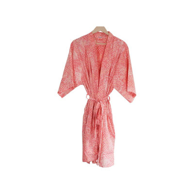 Plain Weave / Muslin Girl / Woman+ Mid-Calf Bathrobe with Pockets