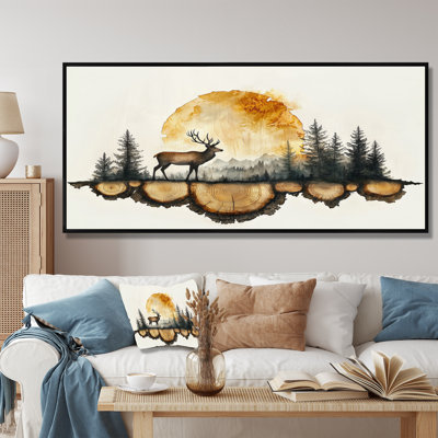 «Deer In Wooden Forest Landscape I - Deer», art mural